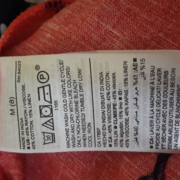 ( 2 ) BOHO Floral Spring dresses 3/4 bubble sleeves SIZE M / 8 for GIRLS - Picture 12 of 12